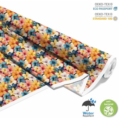 OUTDOOR DEKOSTOFFE OXFORD - Motiv Blumen I DX5563