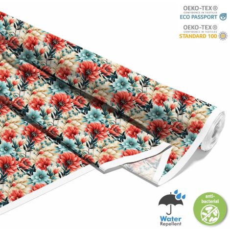 OUTDOOR DEKOSTOFFE OXFORD - Motiv Blumen I DX5605