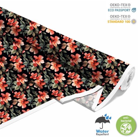 OUTDOOR DEKOSTOFFE OXFORD - Motiv Blumen I DX5610