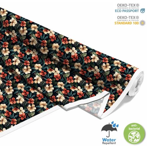 OUTDOOR DEKOSTOFFE OXFORD - Motiv Blumen I DX5620