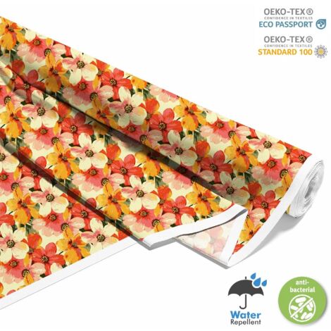 OUTDOOR DEKOSTOFFE OXFORD - Motiv Blumen I DX5639