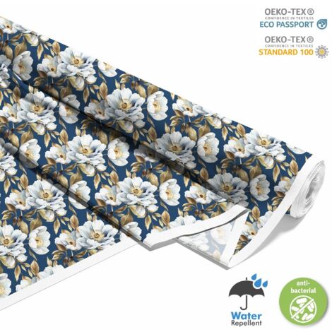 OUTDOOR DEKOSTOFFE OXFORD - Motiv Blumen I DX5669