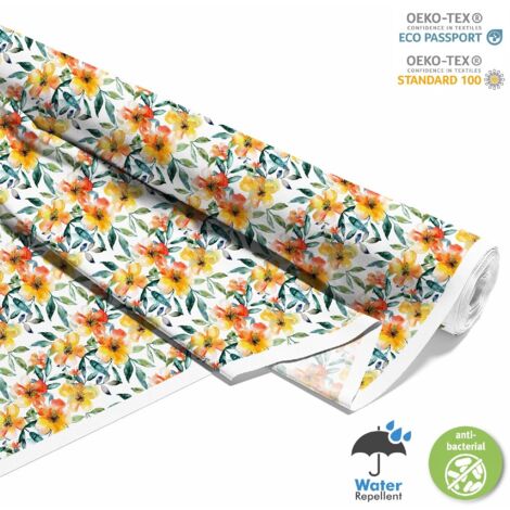 OUTDOOR DEKOSTOFFE OXFORD - Motiv Blumen I DX5673