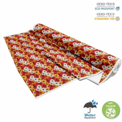 OUTDOOR DEKOSTOFFE OXFORD - Motiv Bunte Blumen  DX18067