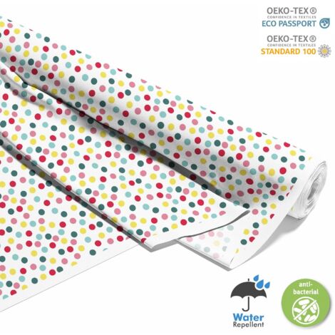 OUTDOOR DEKOSTOFFE OXFORD - Motiv Bunte Punkte 4