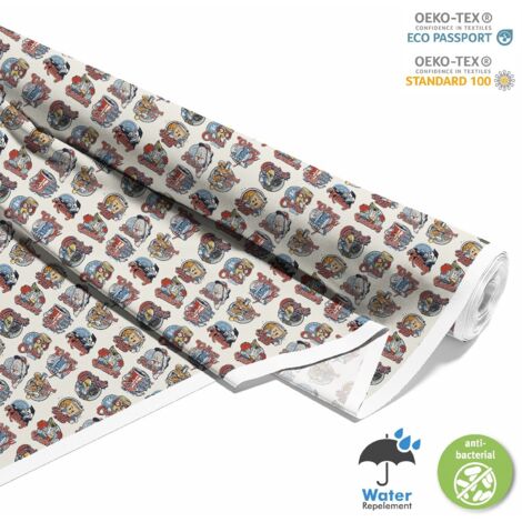 OUTDOOR DEKOSTOFFE OXFORD - Motiv College-Embleme gesetzt 2 I DX624