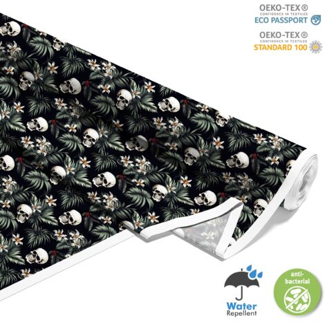 OUTDOOR DEKOSTOFFE OXFORD - Motiv der Schädel I DX4263