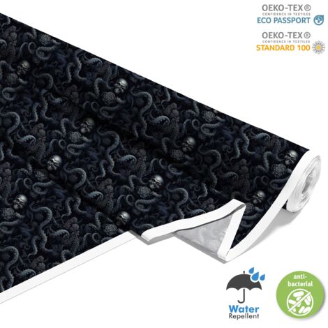OUTDOOR DEKOSTOFFE OXFORD - Motiv der Schädel I DX4343