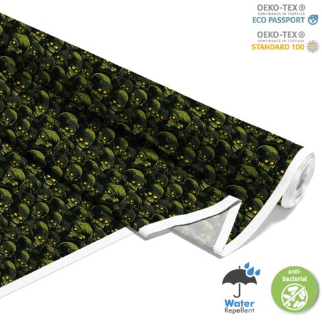 OUTDOOR DEKOSTOFFE OXFORD - Motiv der Schädel I DX4674
