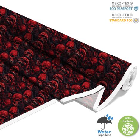 OUTDOOR DEKOSTOFFE OXFORD - Motiv der Schädel I DX4707