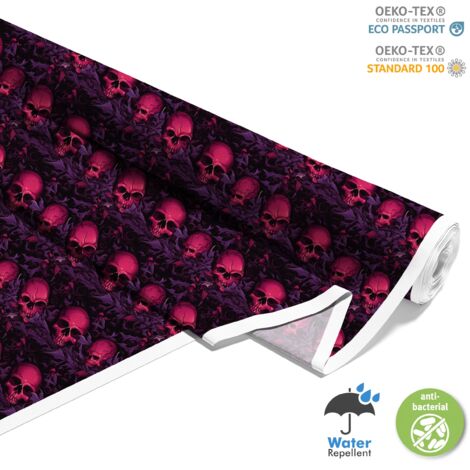 OUTDOOR DEKOSTOFFE OXFORD - Motiv der Schädel I DX4762