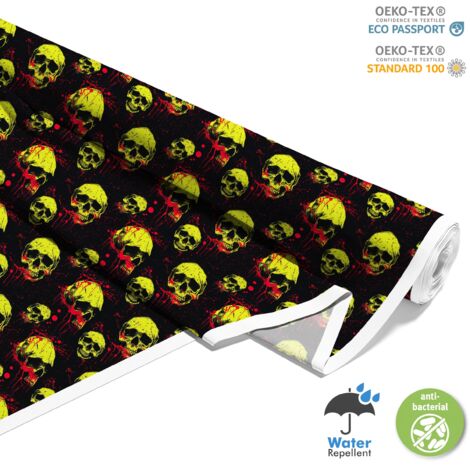 OUTDOOR DEKOSTOFFE OXFORD - Motiv der Schädel I DX4857