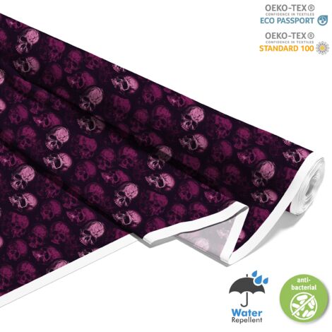 OUTDOOR DEKOSTOFFE OXFORD - Motiv der Schädel I DX4973