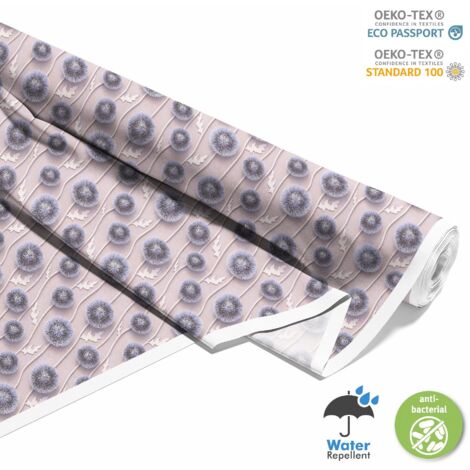 OUTDOOR DEKOSTOFFE OXFORD - Motiv Distel Blume