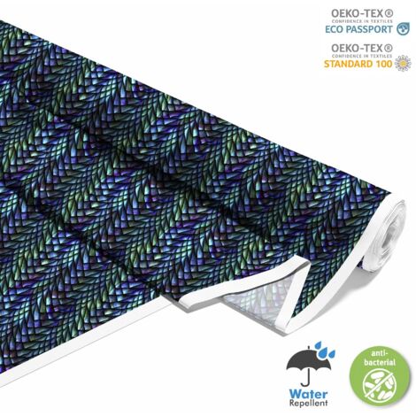 OUTDOOR DEKOSTOFFE OXFORD - Motiv Drachenschuppe