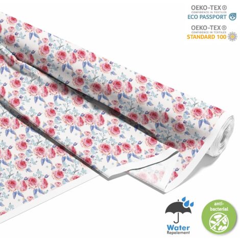 OUTDOOR DEKOSTOFFE OXFORD - Motiv Englische Rosen