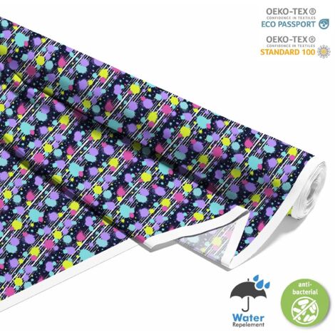 OUTDOOR DEKOSTOFFE OXFORD - Motiv farbige Flecken I DX335