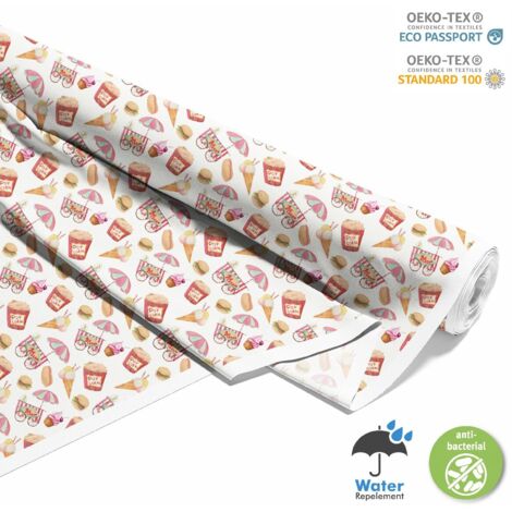 OUTDOOR DEKOSTOFFE OXFORD - Motiv Fastfood I DX093