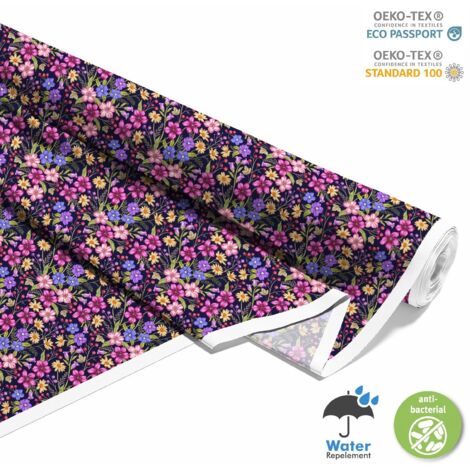 OUTDOOR DEKOSTOFFE OXFORD - Motiv Feldblumen 3