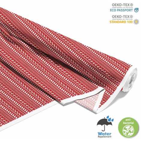 OUTDOOR DEKOSTOFFE OXFORD - Motiv festlich weihnachten