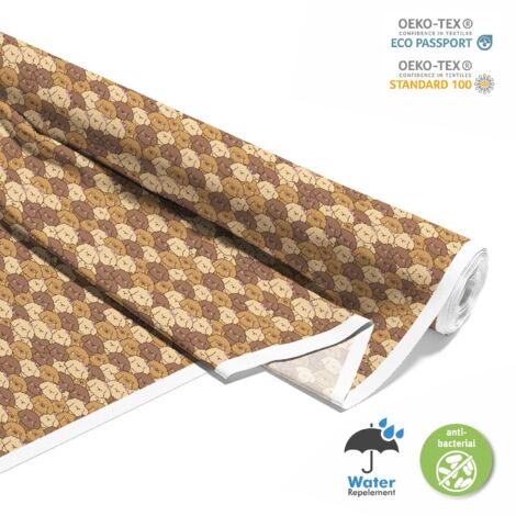 OUTDOOR DEKOSTOFFE OXFORD - Motiv fluffige Hunde