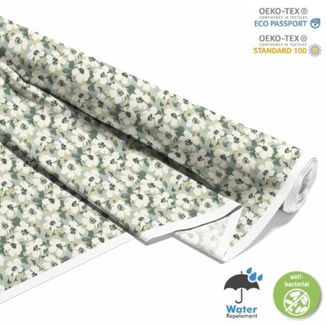 OUTDOOR DEKOSTOFFE OXFORD - Motiv gemalte Blumen 10 I DX709