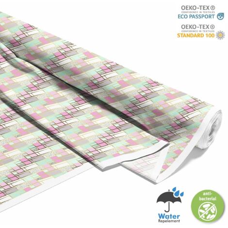 OUTDOOR DEKOSTOFFE OXFORD - Motiv geometrisch 4 I DX172