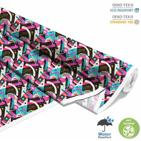 OUTDOOR DEKOSTOFFE OXFORD - Motiv Geometrisch I DX3203