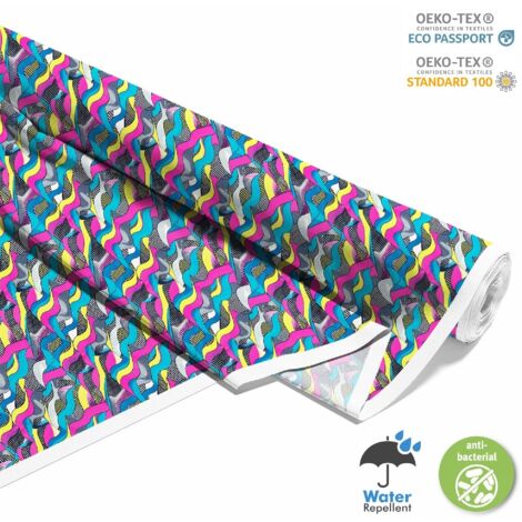 OUTDOOR DEKOSTOFFE OXFORD - Motiv Geometrisch I DX3226