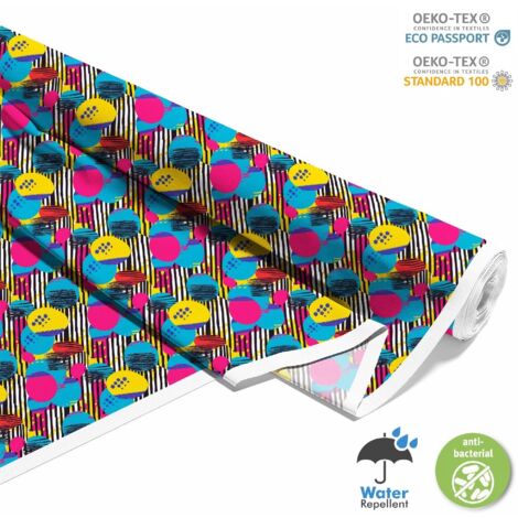 OUTDOOR DEKOSTOFFE OXFORD - Motiv Geometrisch I DX3246