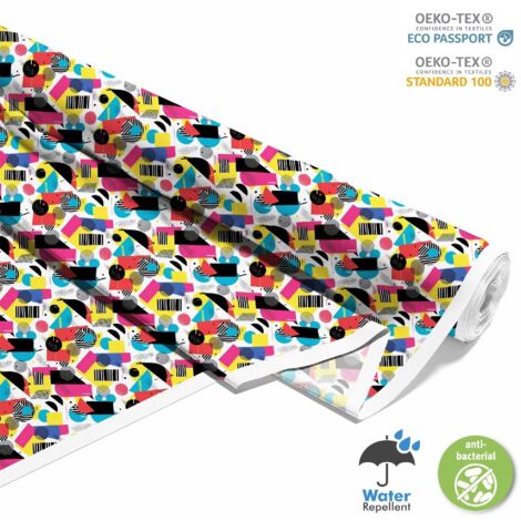 OUTDOOR DEKOSTOFFE OXFORD - Motiv Geometrisch I DX3257