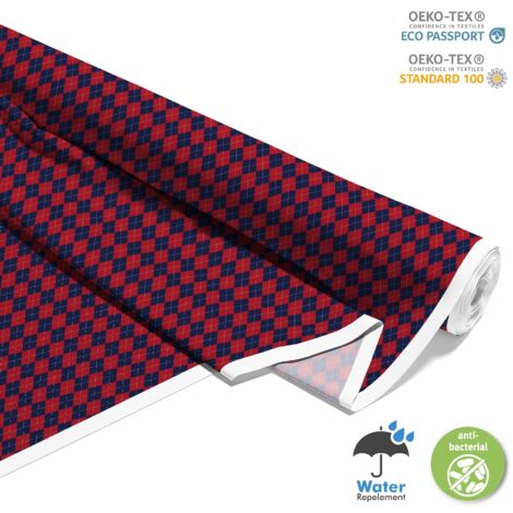 OUTDOOR DEKOSTOFFE OXFORD - Motiv geometrisches Argyle-Muster 4