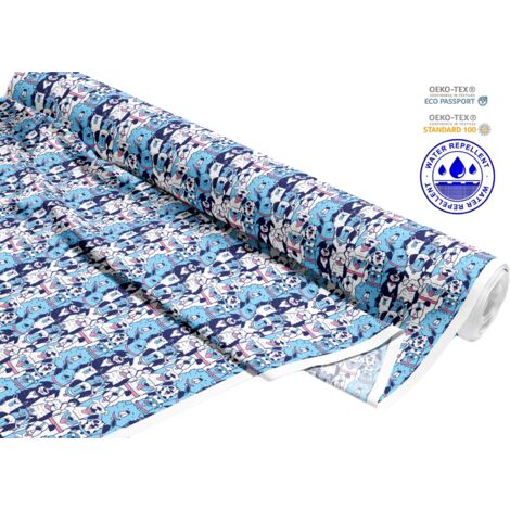OUTDOOR DEKOSTOFFE OXFORD - Motiv glückliche Hunde I DR146