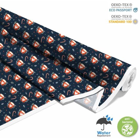 OUTDOOR DEKOSTOFFE OXFORD - Motiv heiße Schokolade I DX294