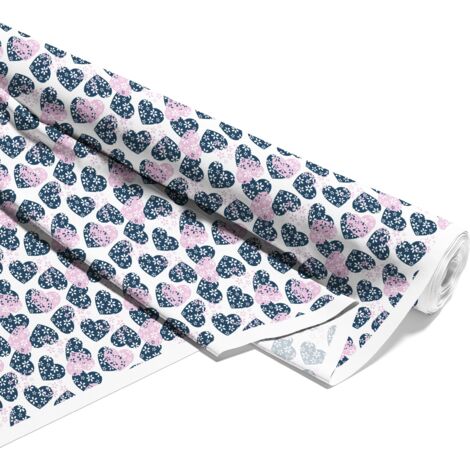 OUTDOOR DEKOSTOFFE OXFORD - Motiv Herzen ausschneiden I DX025