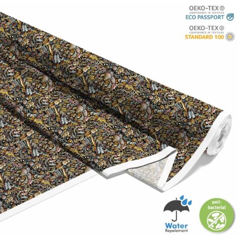 OUTDOOR DEKOSTOFFE OXFORD - Motiv Hippie-Accessoires I DX589