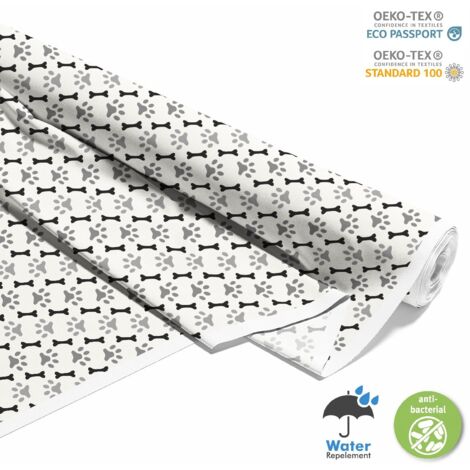 OUTDOOR DEKOSTOFFE OXFORD - Motiv Hundepfoten 1 I DX009-1