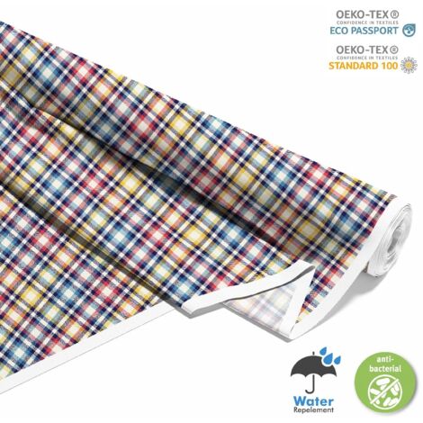 OUTDOOR DEKOSTOFFE OXFORD - Motiv kariert 6 I DX338