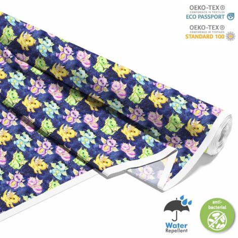 OUTDOOR DEKOSTOFFE OXFORD - Motiv Kleiner Drache