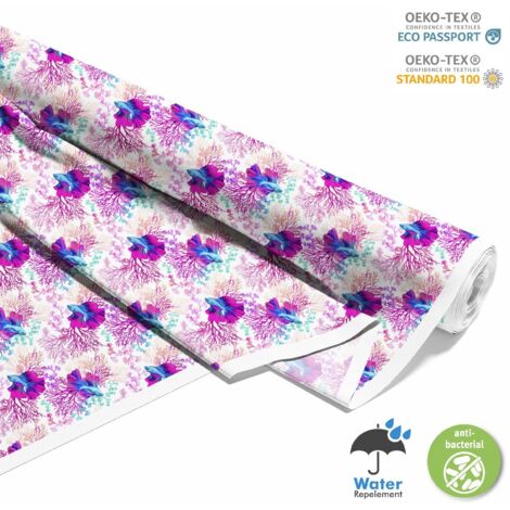 OUTDOOR DEKOSTOFFE OXFORD - Motiv Korallenriff I DX213