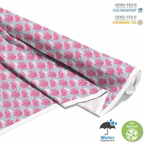 OUTDOOR DEKOSTOFFE OXFORD - Motiv Monstera-Blätter I DX124