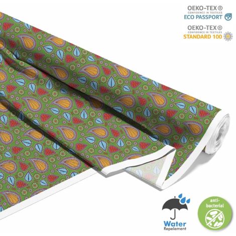 OUTDOOR DEKOSTOFFE OXFORD - Motiv Muster im indischen Stil 2 I DX423-2