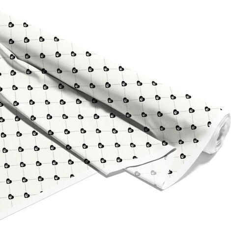 OUTDOOR DEKOSTOFFE OXFORD - Motiv Pfoten auf Herzen I DX034