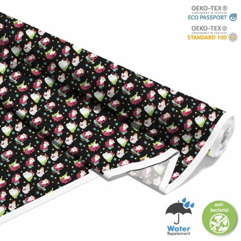 OUTDOOR DEKOSTOFFE OXFORD - Motiv Santas und Schneemänner 2 I DX551