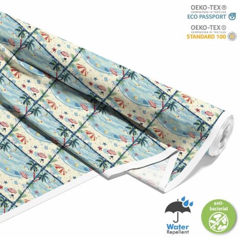 OUTDOOR DEKOSTOFFE OXFORD - Motiv Sommer  DX9094