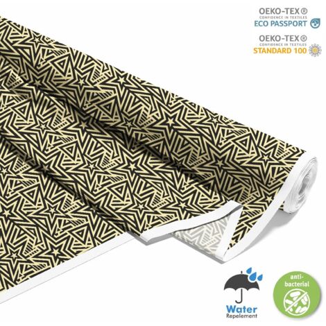 OUTDOOR DEKOSTOFFE OXFORD - Motiv Sterne und Dreiecke I DX112