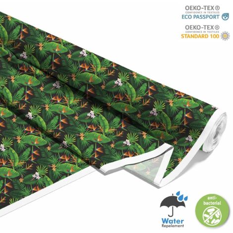 OUTDOOR DEKOSTOFFE OXFORD - Motiv tropischer Dschungel
