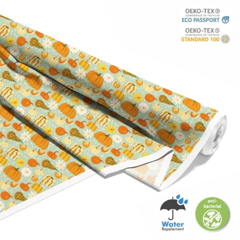 OUTDOOR DEKOSTOFFE OXFORD - Motiv verschiedene Kürbissorten