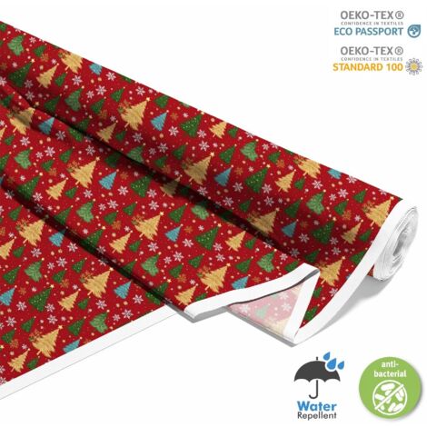 OUTDOOR DEKOSTOFFE OXFORD - Motiv Weihnachtsferien  DX1869