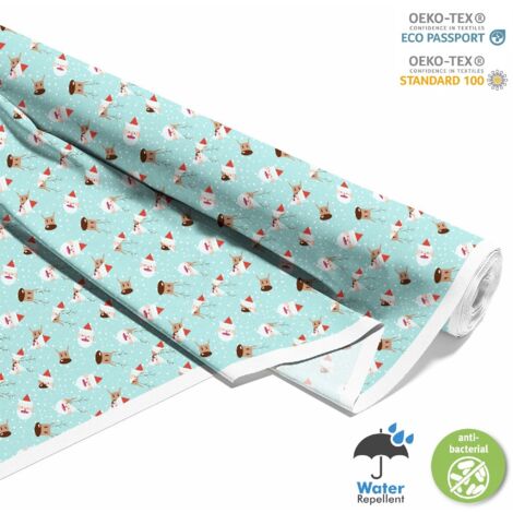 OUTDOOR DEKOSTOFFE OXFORD - Motiv Weihnachtsferien  DX1885